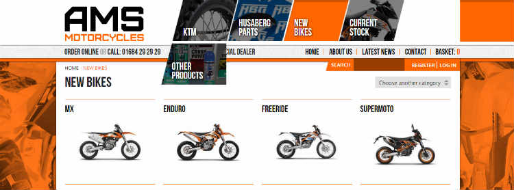 eCommerce - AMS Motorcycles j